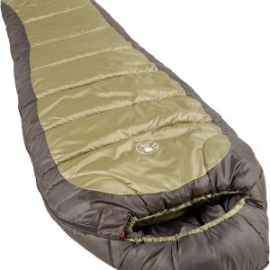 Coleman North Rim 0°F Big & Tall Sleeping Bag, Cold-Weather Mummy Sleeping Bag for Adults, No-Snag Zipper with Adjustable Hood for Warmth & Ventilation