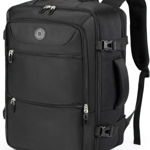 Sowaovut Travel Laptop Backpack, Extra Large Backpacks, Flight Approved Daypack, Business Bag Fit 17.3 inch Laptop for Men Women (Black)