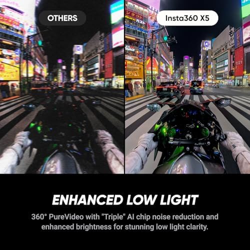 Insta360 X5 Essentials Bundle - Waterproof 8K 360° Action Camera, Leading Low Light, Invisible Selfie Stick Effect, Rugged and Replaceable Lens, 3-Hour Battery, Built-in Wind Guard, Stabilization - Image 3