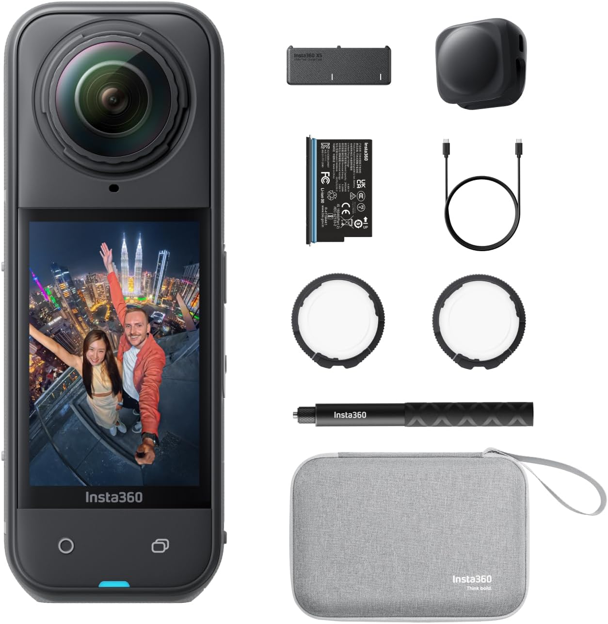 Insta360 X5 Essentials Bundle - Waterproof 8K 360° Action Camera, Leading Low Light, Invisible Selfie Stick Effect, Rugged and Replaceable Lens, 3-Hour Battery, Built-in Wind Guard, Stabilization - Image 8